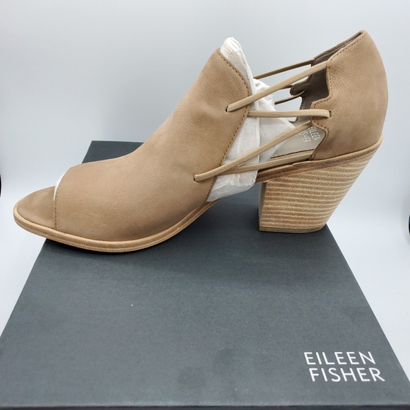 Gorgeous Eileen Fisher Nikki Sandals NIB Dust Bag - Picture 7 of 8